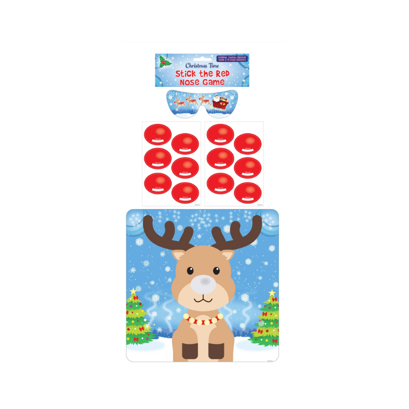 Wholesale Christmas Stick The Red Nose Game - (Case of 12)