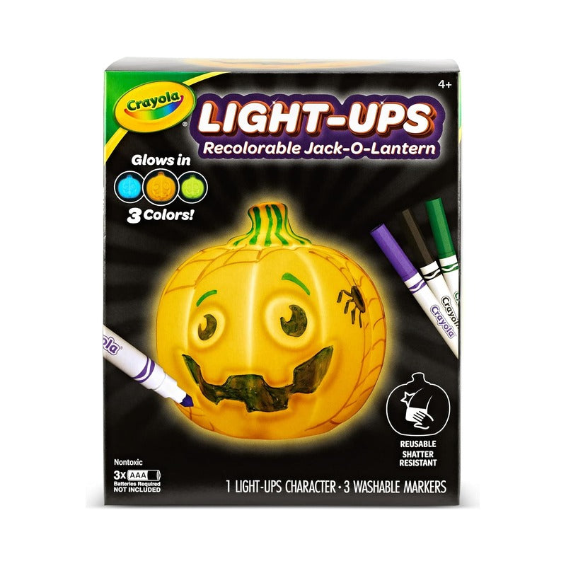 Wholesale Crayola Recolourable Light Up Pumpkin with 3 Markers - (Case of 8)