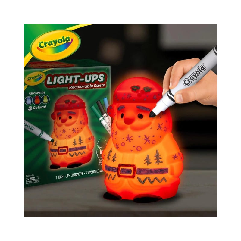 Wholesale Crayola Recolourable Light Up Santa with 3 Markers - (Case of 8) (3)