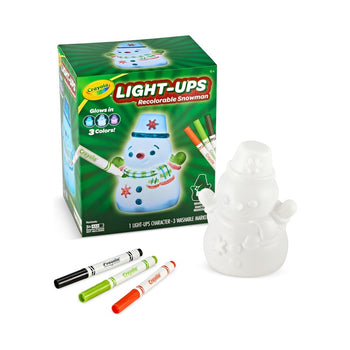 Wholesale Crayola Recolourable Light Up Snowman with 3 Markers - (Case of 8)
