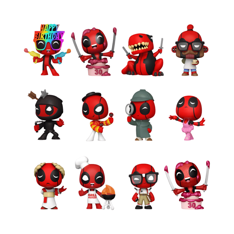 Wholesale Funko Minis - Marvel: Deadpool - 8 Assorted -/(12/72) /57065 - (CDU of 12) (1)