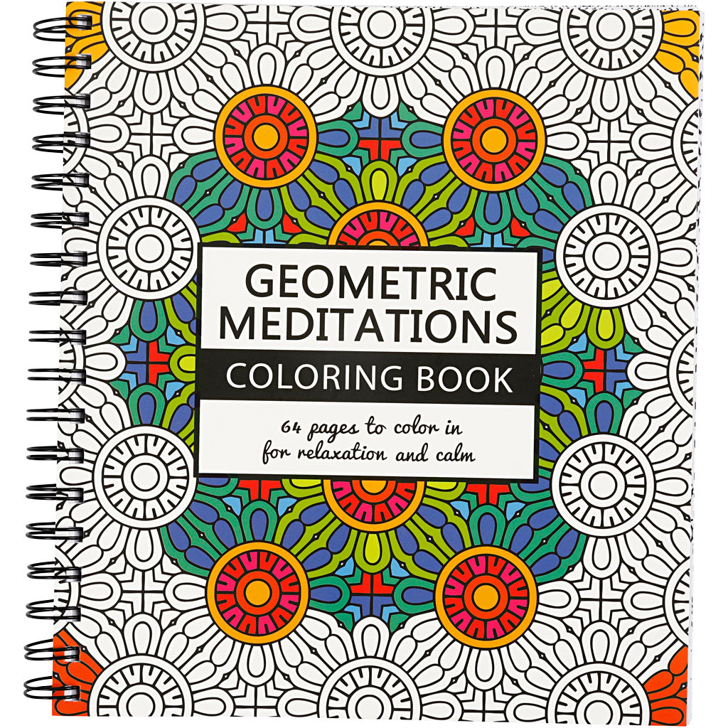 Wholesale Geometric Mindfulness Colouring Book by Johanna Basford - (Case of 12)