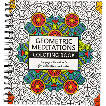 Wholesale Geometric Mindfulness Colouring Book by Johanna Basford - (Case of 12)