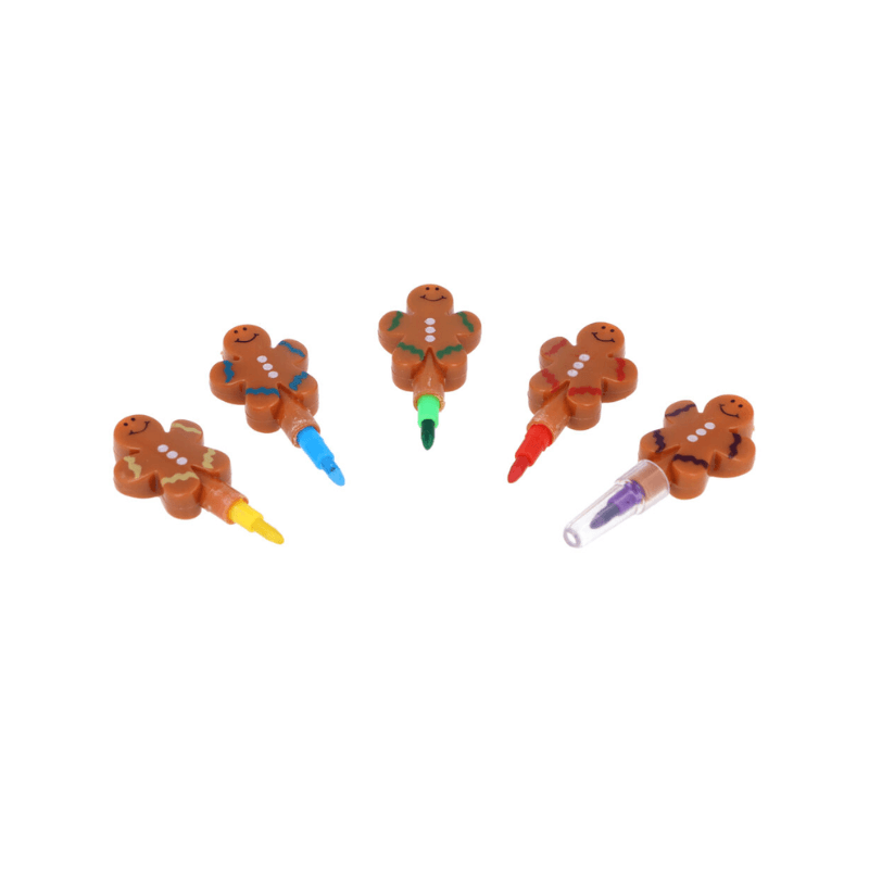 Wholesale Gingerbread Christmas Stacker Pen - (CDU of 100) (1)