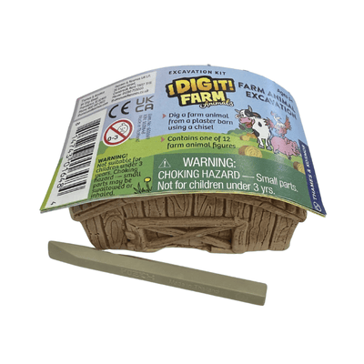 Wholesale I Dig It! Farm Animals Excavation Kit Blind Bag - Case of 24
