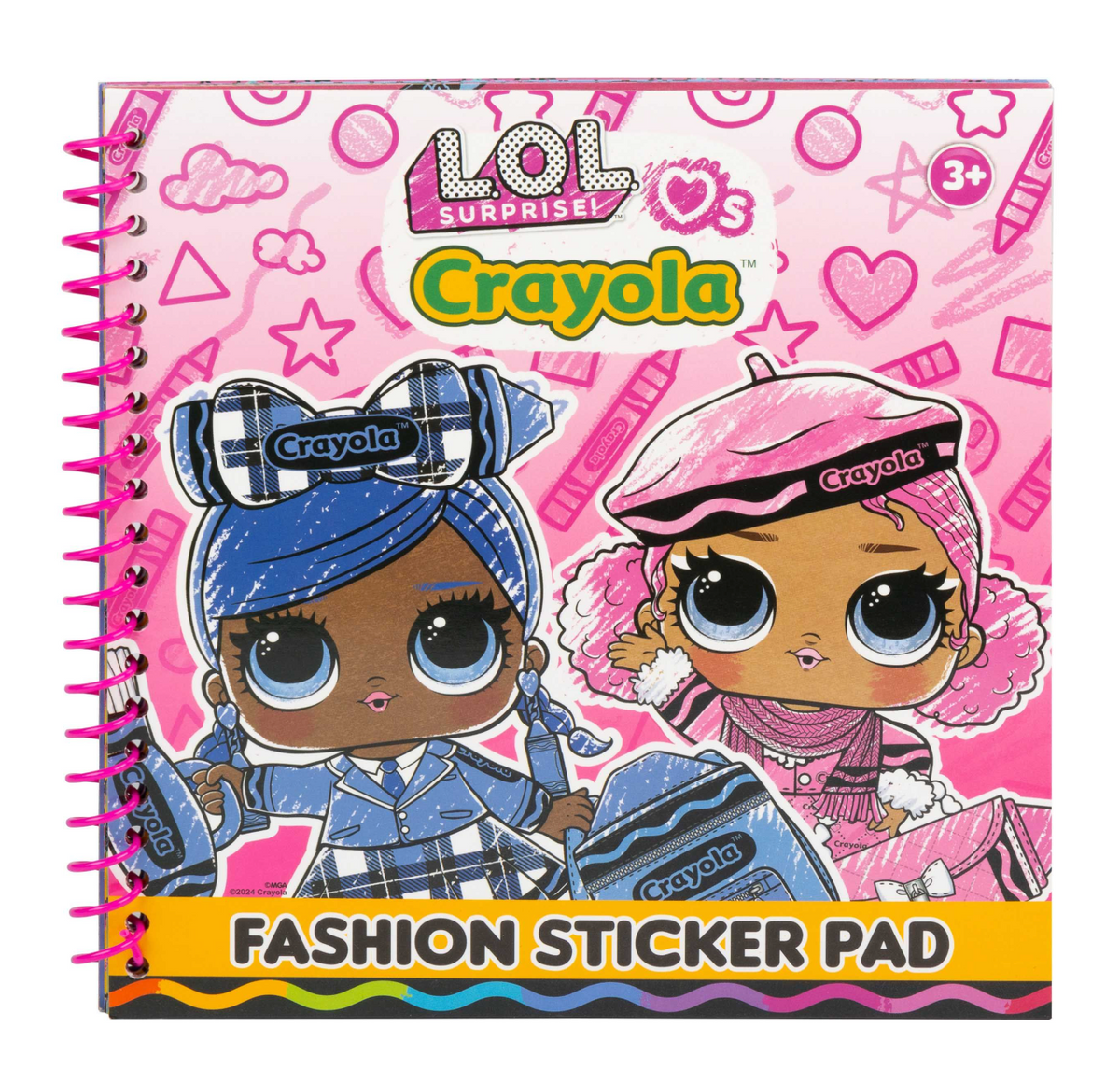 Wholesale LOL Surprise! Crayola Fashion Sticker Book - (Case of 12)