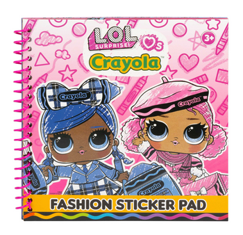 Wholesale LOL Surprise! Crayola Fashion Sticker Book - (Case of 12)