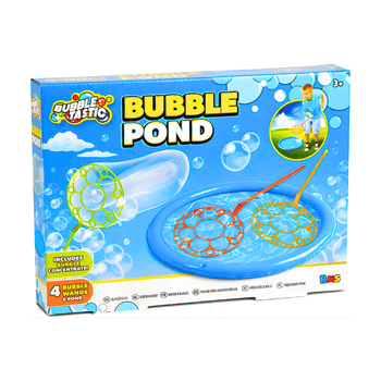 Wholesale Outdoor Bubble Pond With Solution & Bubble Wands - (Case of 12)