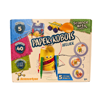 Wholesale Paper Robots Science Kit With 5 Moving Robots - (Case of 10)