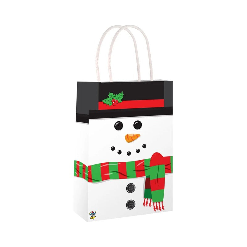 Wholesale Snowman Christmas Gift Bag with Handles - (Case of 12)