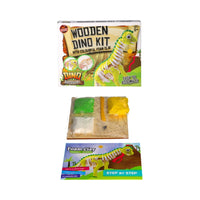 Wholesale Wooden Dinosaur Kit with Colourful Foam Clay   - (Case of 12) (1)