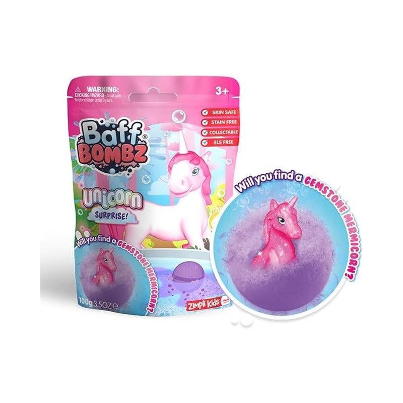 Wholesale Zimpli Kids Unicorn Surprise Baff Bombz 100g - (CDU of 12)